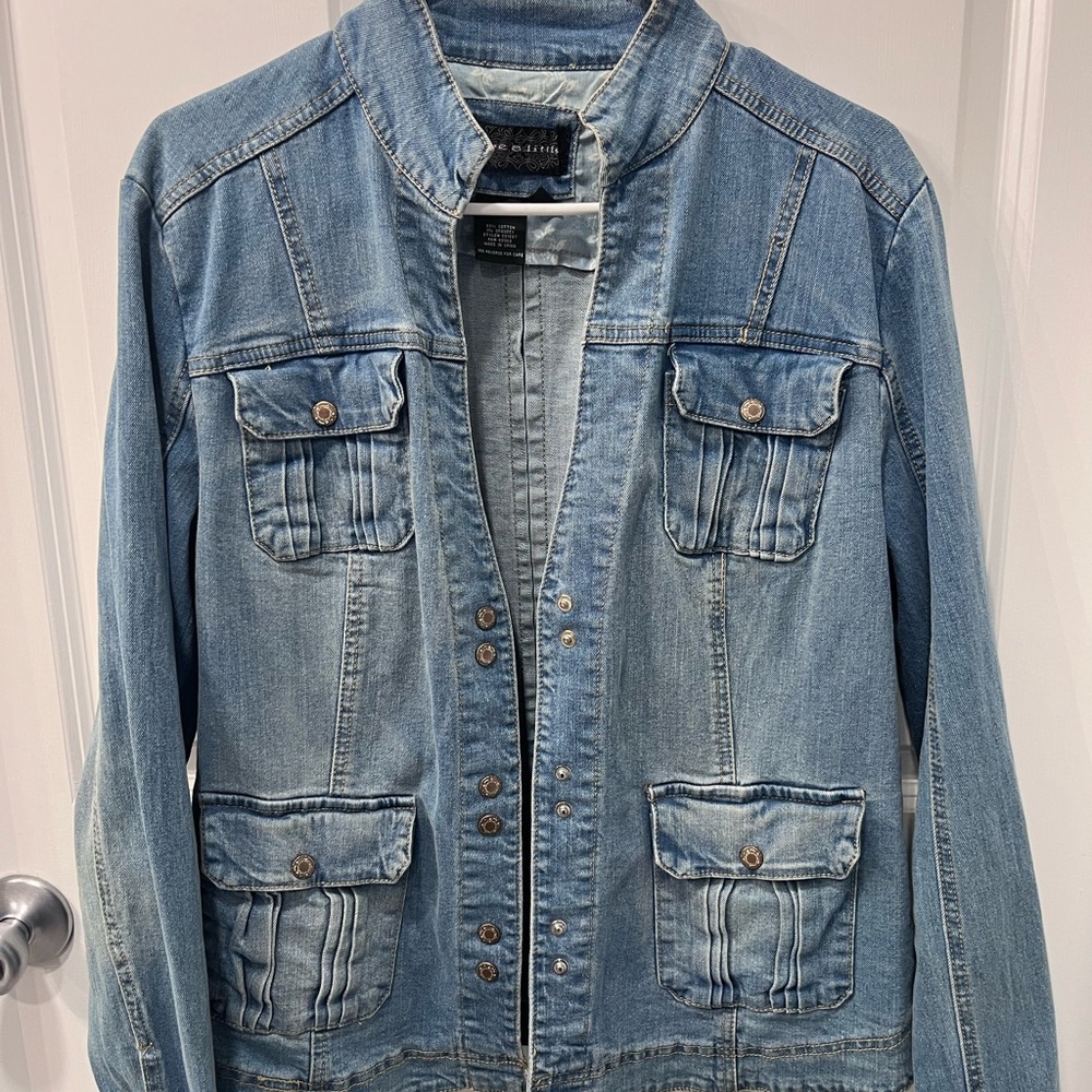 Live a Little Light Blue Jean Jacket